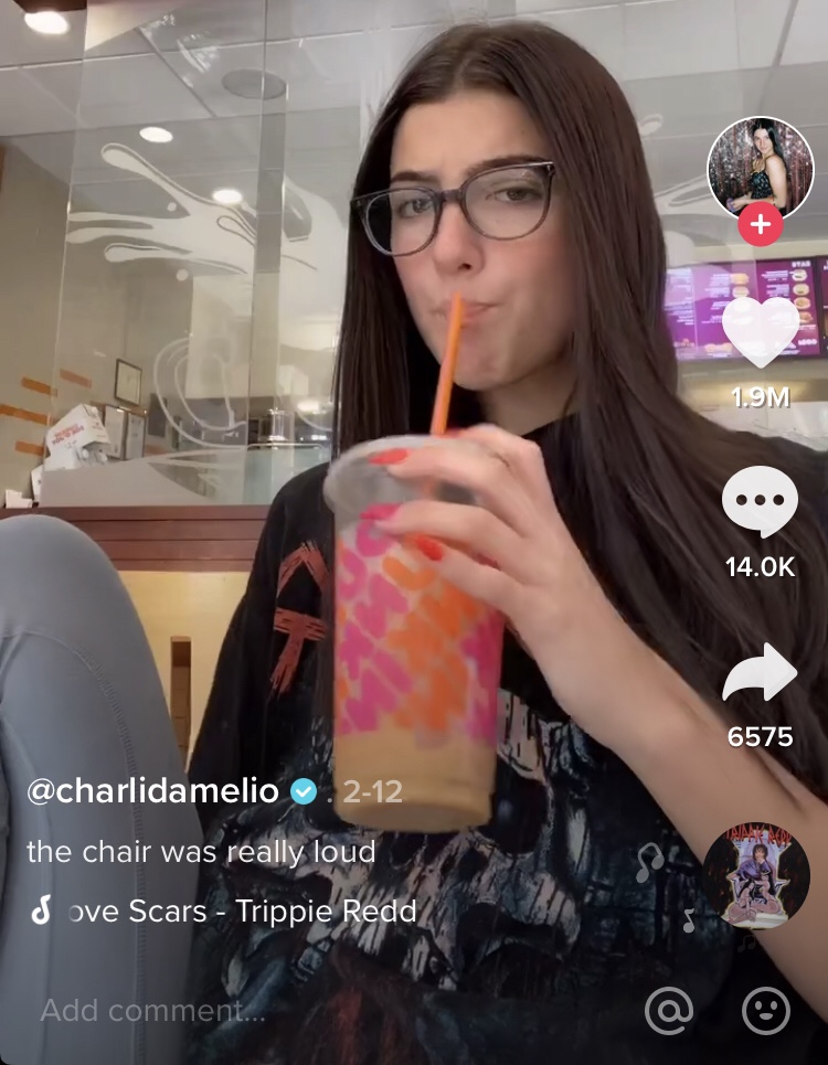 The Charli D'Amelio Dunkin Iced Coffee Flavor Snap Font